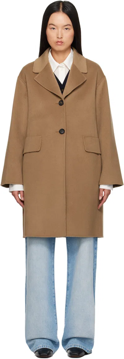 MAX MARA BROWN WOOL COAT