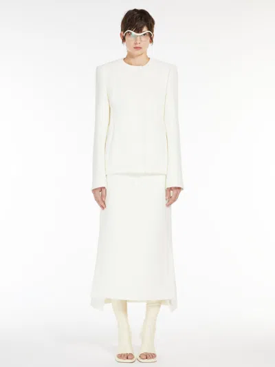 MAX MARA CALF-LENGTH SKIRT WITH SIDE PANELS