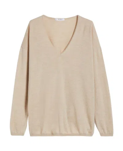 MAX MARA MAX MARA V-NECK LONG-SLEEVED JUMPER