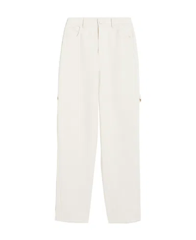 MAX MARA CASUAL PANTS WITH LOGO AFFIXED