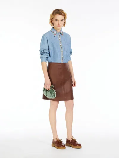 MAX MARA COTTON CHAMBRAY SHIRT