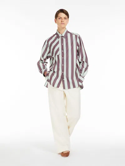 MAX MARA COTTON GABARDINE TROUSERS