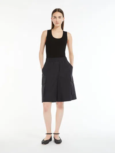 MAX MARA COTTON POPLIN BERMUDA SHORTS