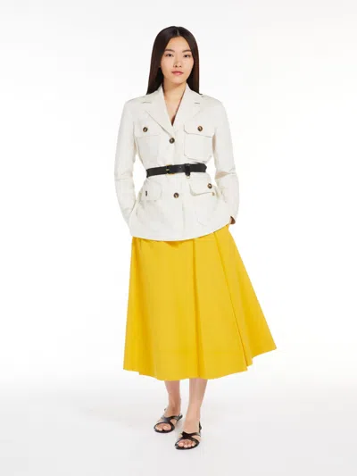 MAX MARA COTTON POPLIN SKIRT