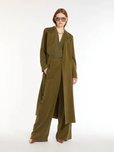 MAX MARA CREPE DE CHINE WRAP BLOUSE