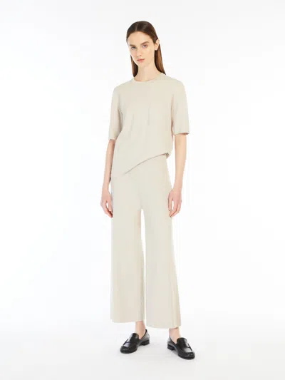 MAX MARA CRÊPE VISCOSE CROPPED TROUSERS