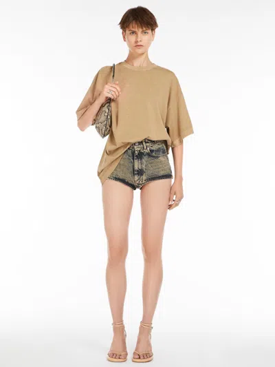MAX MARA DENIM MICRO SHORTS