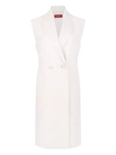 MAX MARA DOUBLE-BREASTED SLEEVELESS COAT