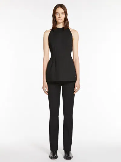 MAX MARA DOUBLE-FACED COTTON TROUSERS