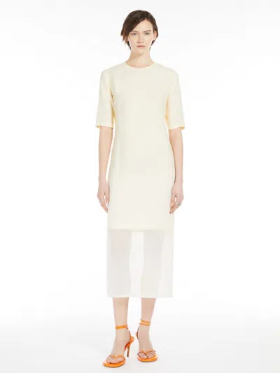 MAX MARA DRESS WITH CHIFFON INSERT