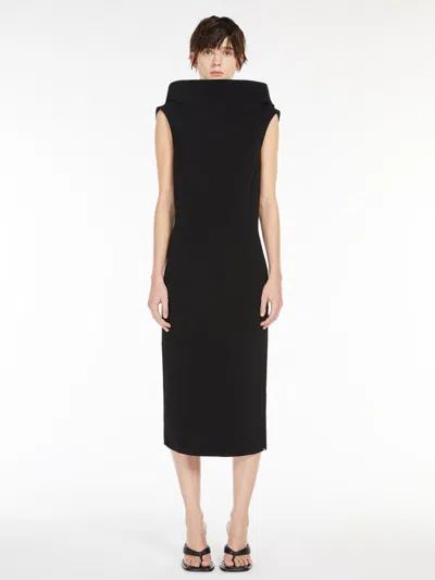 MAX MARA DRESS WITH RAISED COLLAR