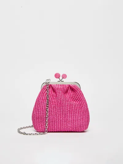 MAX MARA EXTRA SMALL RAFFIA-LOOK PASTICCINO BAG