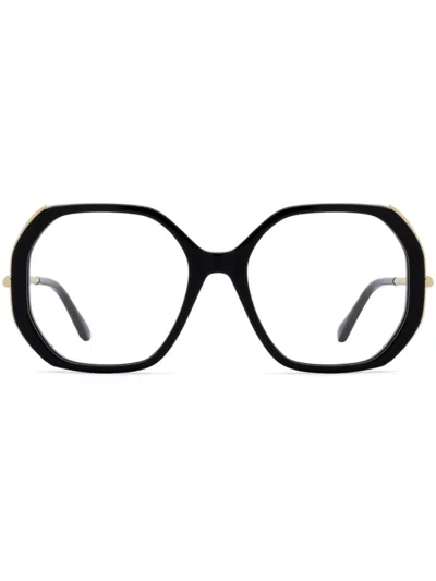 MAX MARA EYEWEAR GEOMETRIC-FRAME GLASSES