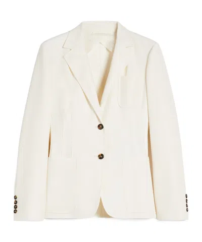 MAX MARA FITTED COTTON BLAZER