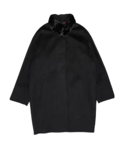 MAX MARA FUR COLLAR COAT