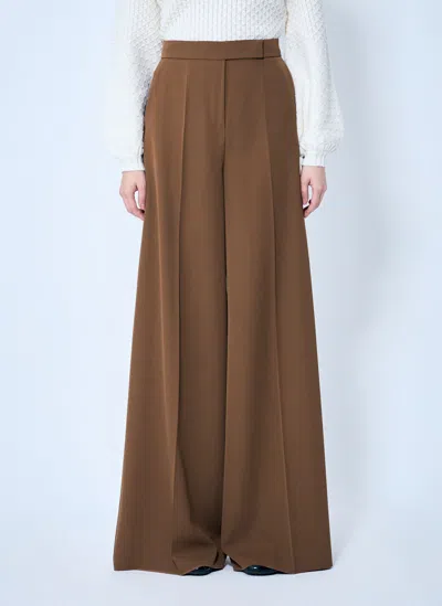 MAX MARA GABARDINE WOOL PANTS