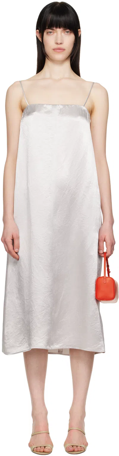 MAX MARA GRAY AEROSI MIDI DRESS