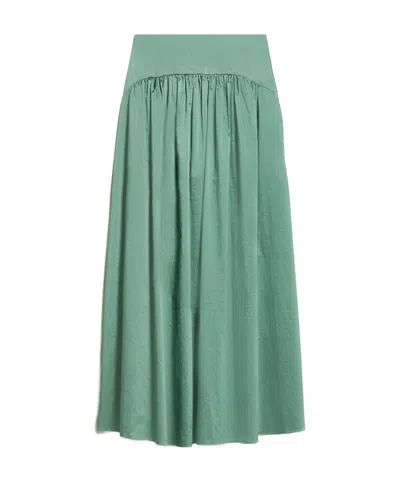 MAX MARA HIGH-RISE ZIPPER SKIRT