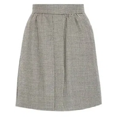 MAX MARA MAX MARA HOUNDSTOOTH WOOL TOANO MINI SKIRT