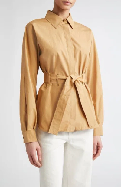 MAX MARA MAX MARA JUGLAS BELTED BUTTON-UP SHIRT