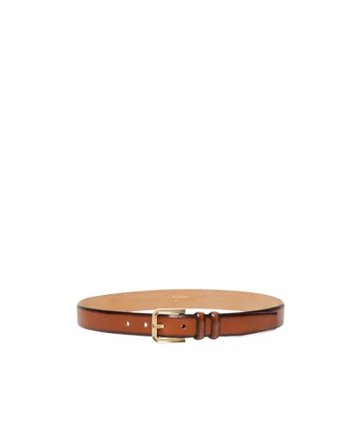 MAX MARA LEATHER BUCKLE BELT