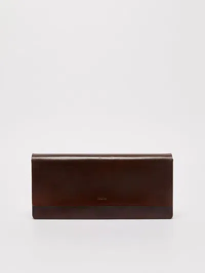 MAX MARA LEATHER CLUTCH