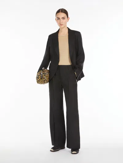 MAX MARA LINEN CANVAS BLAZER