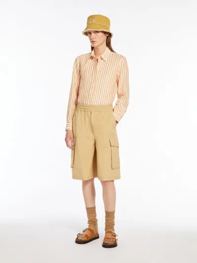 MAX MARA LINEN CANVAS SHIRT