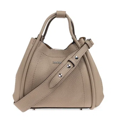 MAX MARA MAX MARA LOGO PLAQUE TOP HANDLE BAG