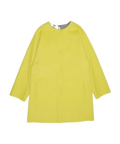 MAX MARA LOGO ROUND-NECK COAT