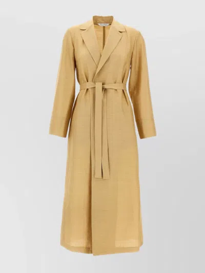 MAX MARA LONG COAT CINCHED AT WAIST