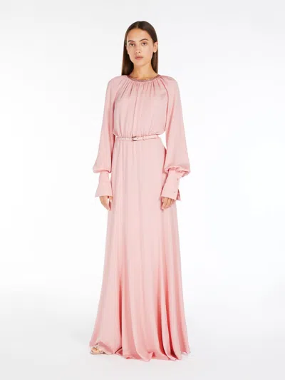 MAX MARA LONG SILK CHARMEUSE DRESS