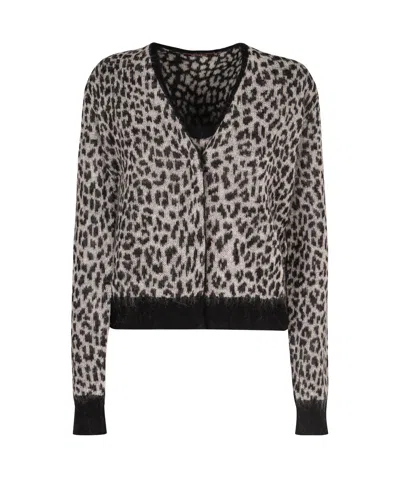 MAX MARA LONG-SLEEVED CARDIGAN AND VEST COMBINATION