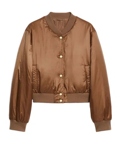 MAX MARA 'S MAX MARA BUTTONED LONG-SLEEVED BOMBER JACKET