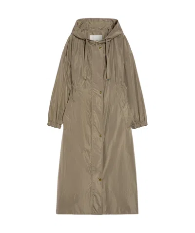 MAX MARA LONG, WATER-REPELLENT TAFFETA PARKA