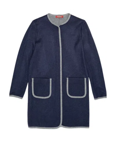 MAX MARA LONG SLEEVED COAT WITH ROUND NECK
