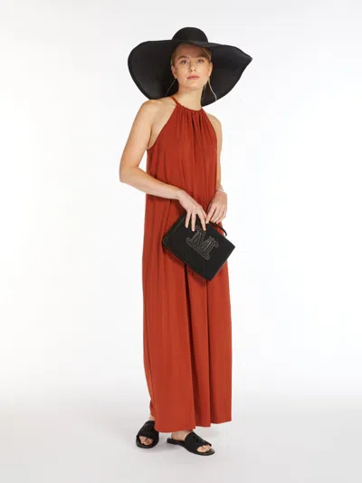MAX MARA LONG STRETCH JERSEY DRESS