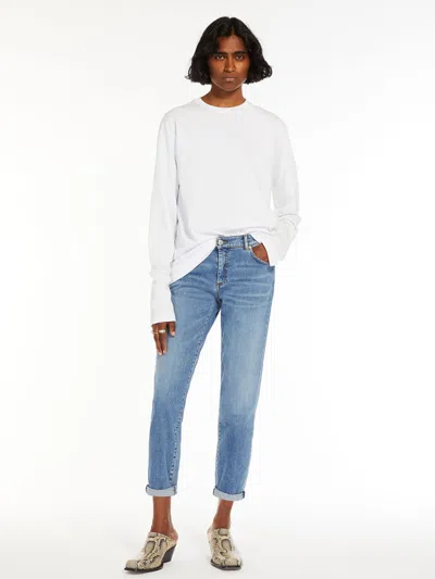 MAX MARA LOW-WAISTED CIGARETTE DENIM JEANS