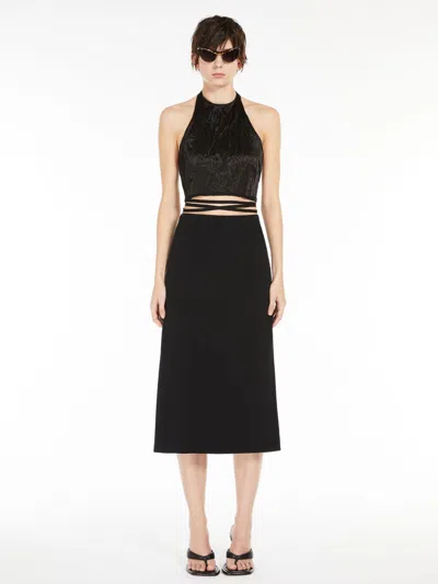 MAX MARA LOW-WAISTED MIDI SKIRT