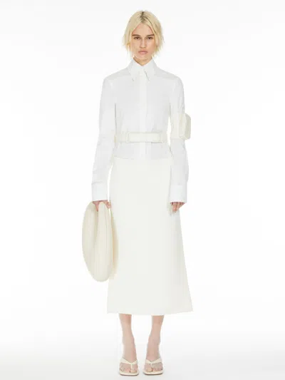 MAX MARA LOW-WAISTED MIDI SKIRT