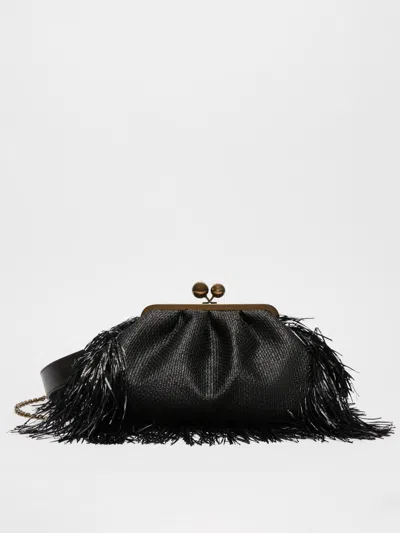 MAX MARA MEDIUM FRINGED RAFFIA-LOOK PASTICCINO BAG