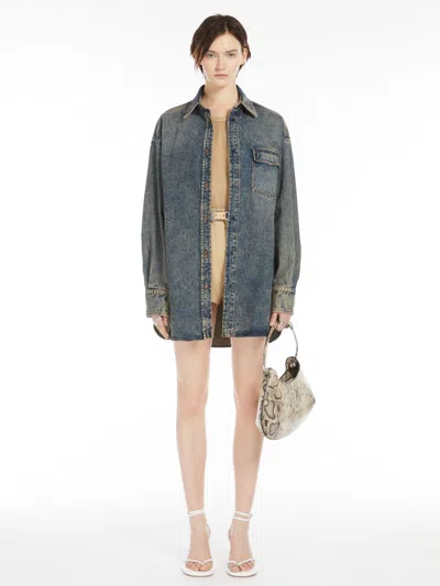 MAX MARA OVERSIZED DENIM BLOUSE
