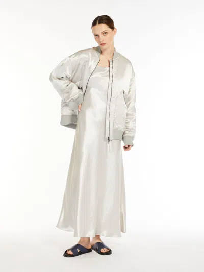 MAX MARA OVERSIZED TECHNICAL SATIN BOMBER JACKET