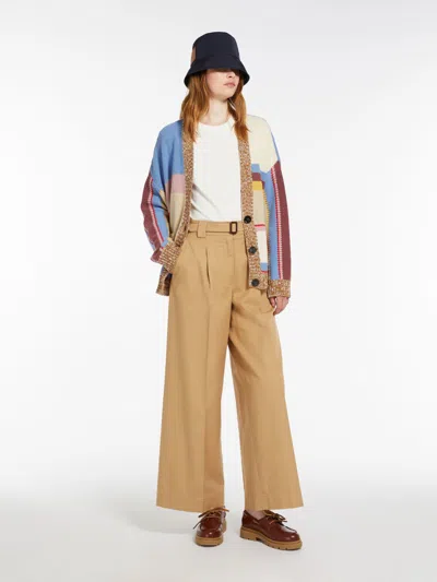 MAX MARA PATCHWORK COTTON CARDIGAN