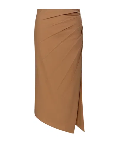 MAX MARA MAX MARA RUCHED DETAIL PASSO MIDI SKIRT