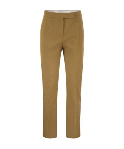 MAX MARA MAX MARA OKRA PLEAT DETAILED CROPPED TROUSERS