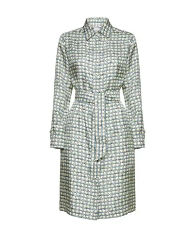 MAX MARA PRINTED GIRDLE DRESS