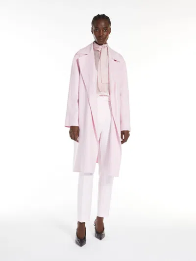 MAX MARA PRINTED SILK BLOUSE WITH BOW