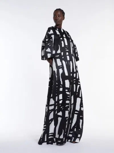 MAX MARA PRINTED SILK ORGANZA DRESS