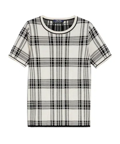 MAX MARA RESENA FRESHLY CUT WOOL KNITTED T-SHIRT